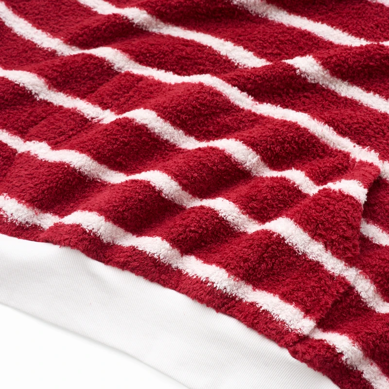 Coma Hoodie™ - Looks Soft - Red & White Stripe - Men's