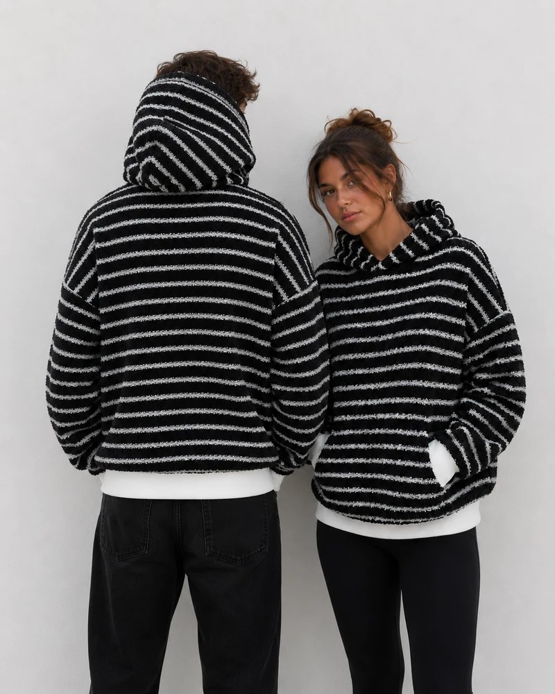 Coma Hoodie - Black Stripe