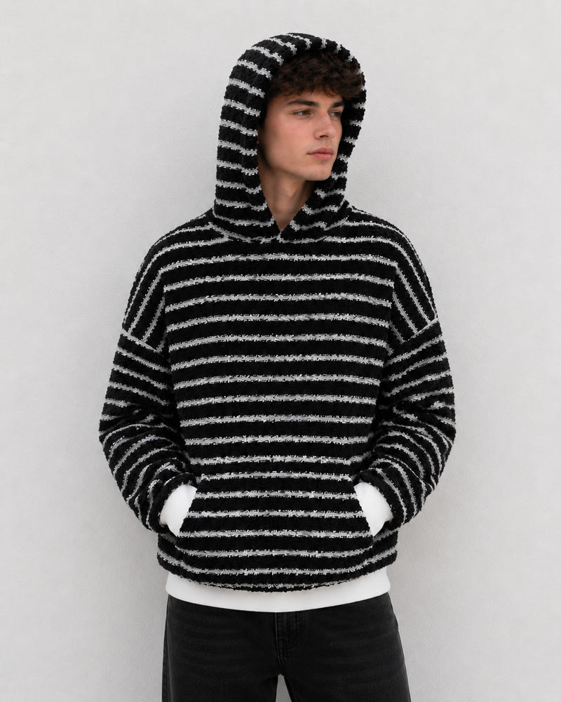 Copy of Coma Hoodie - Black Stripe - Men's