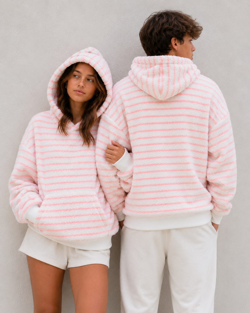 Coma Hoodie - Pink Stripe