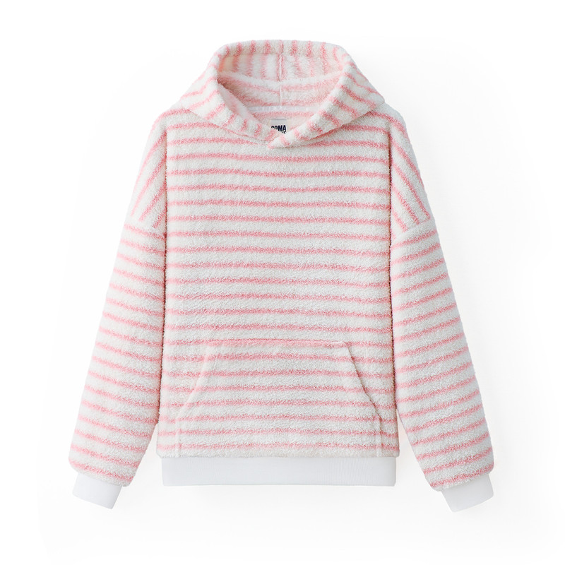 Coma Hoodie - Pink Stripe - Men's