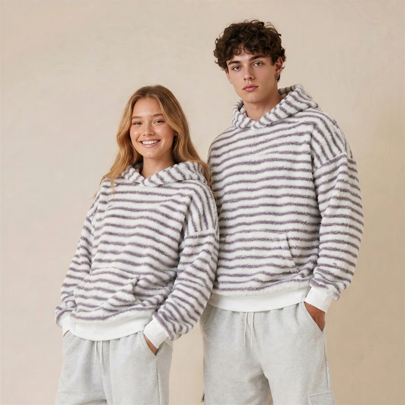 Coma Hoodie - Gray Stripe - Men's