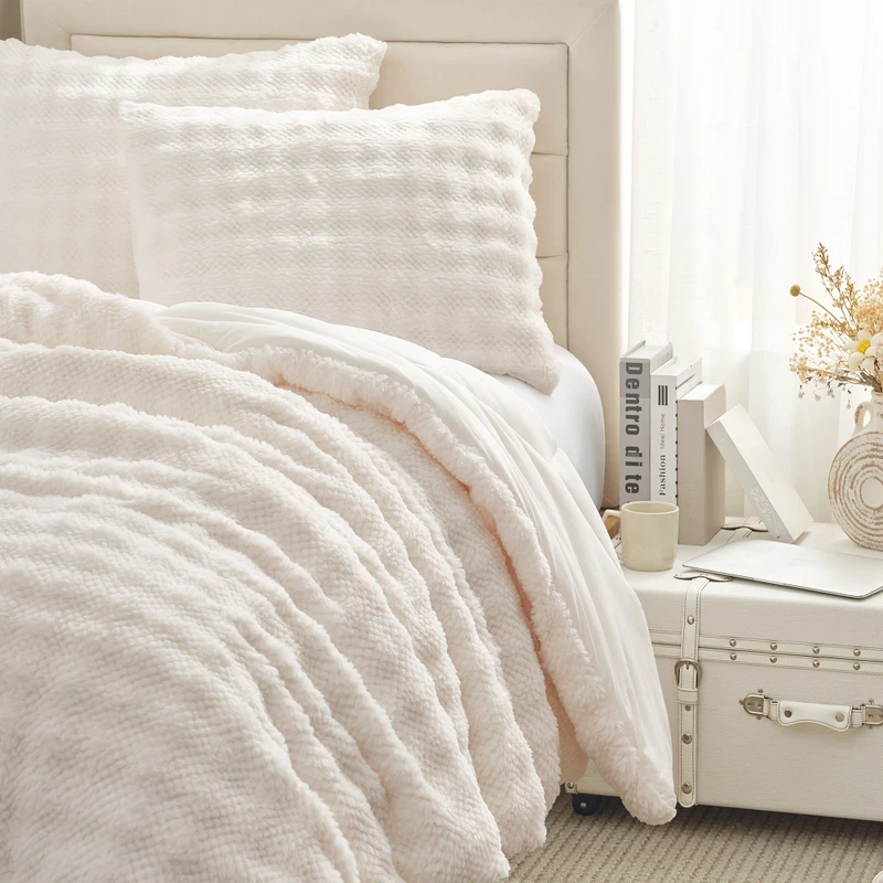 Snowball Honeycomb - Coma Inducer® Oversized Comforter - Cream