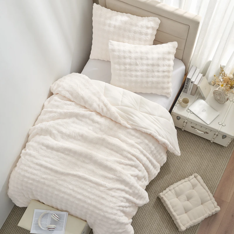 Snowball Honeycomb - Coma Inducer® Oversized Comforter - Cream