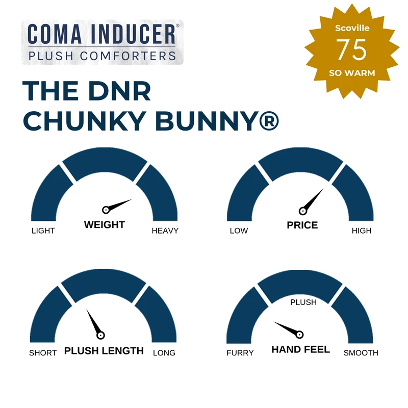 The DNR Chunky Bunny® - Coma Inducer® Oversized Comforter Set - Creamy