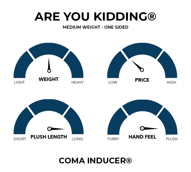 Most Popular Coma Inducer Long Plush Are You Kidding Twin XL, Queen XL, or King XL Bedding Blanket
