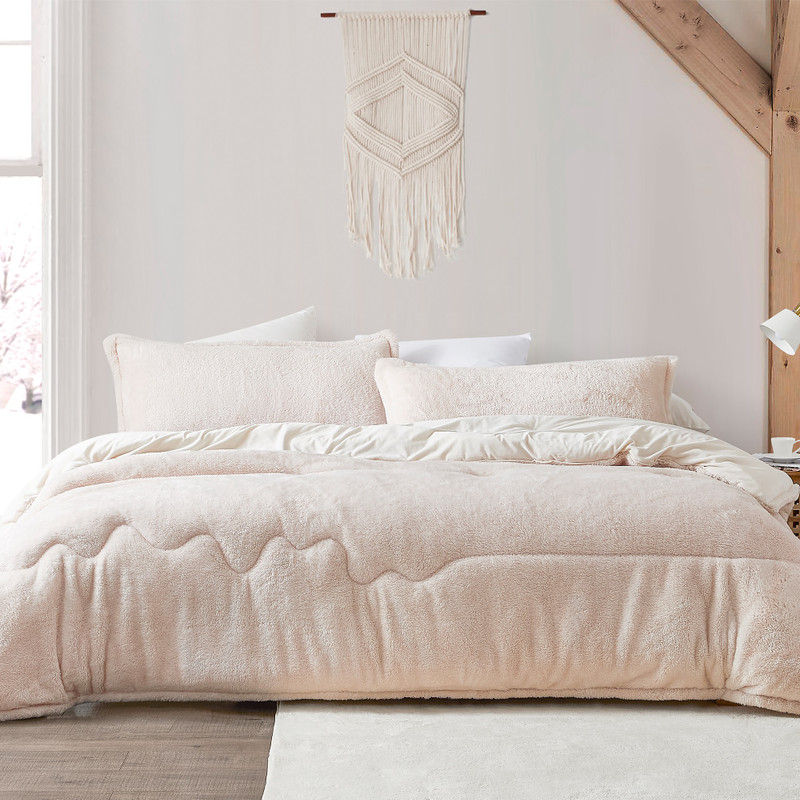 Creamy Off-White Twin XL, Queen XL, or King XL Comforter Set for Those in Need Made with Machine Washable Bedding Materials