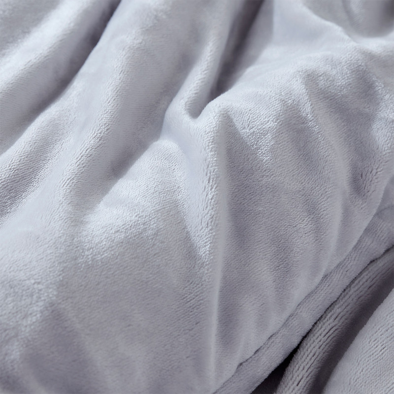 Twin, Queen, or King Extra Large Gray Comforter Made with Super Soft Plush Bedding Materials