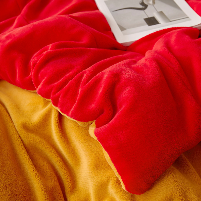 Red and Orange XL Twin, XL Queen, or XL King Bedding Blanket