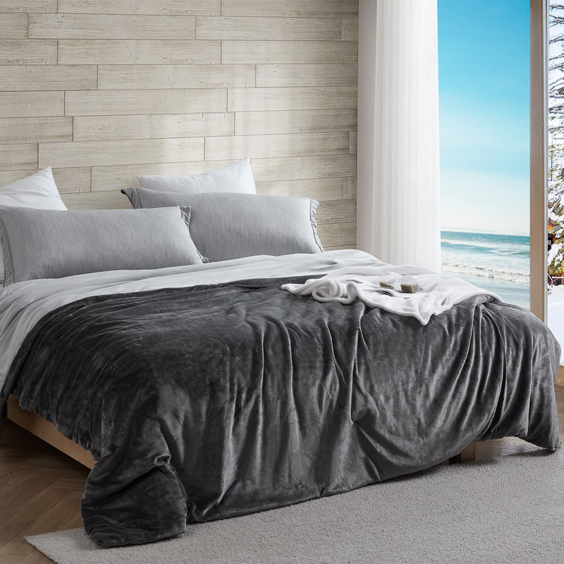 Easy to Match Gray XL Twin, XL Queen, or XL King Bedding Blanket Made with Luxury Bedding Materials