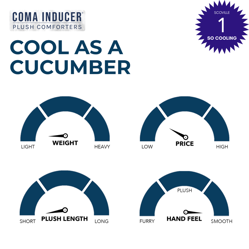 Cool as a Cucumber - Coma Inducer® Oversized Cooling Comforter - Iceberg Green