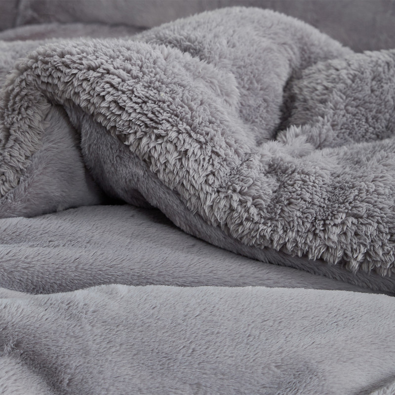 Luxury Plush Coma Inducer Comforter Set Gray Bedding Essentials