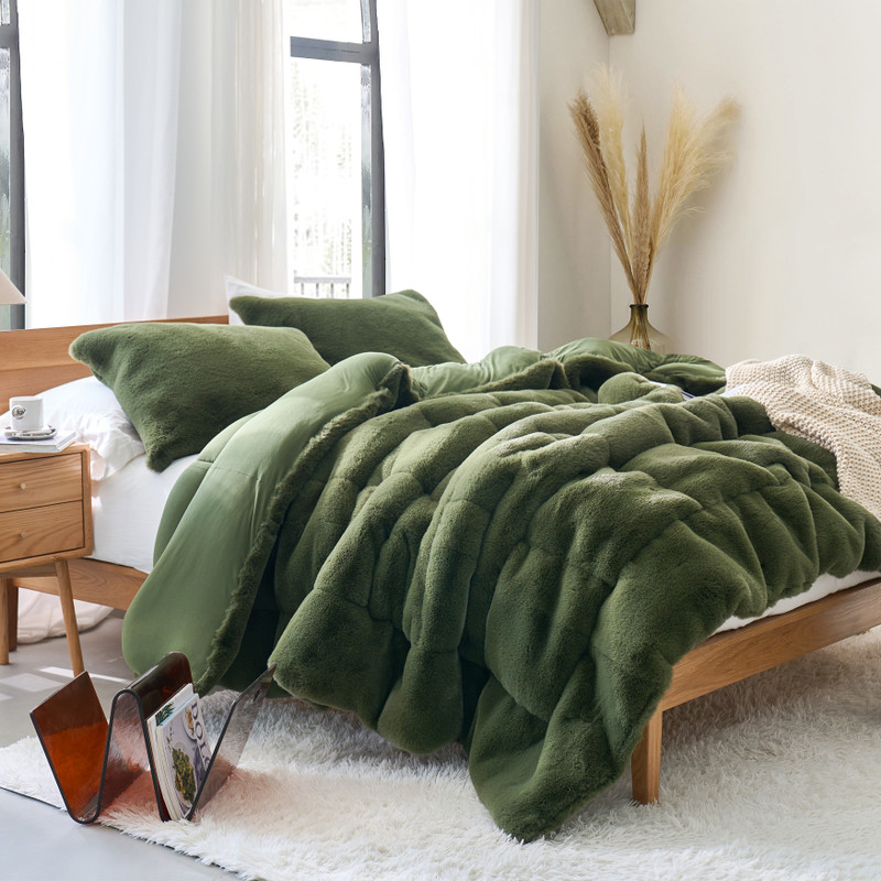 Chive Green Twin, Queen, or King Oversized Bedspread