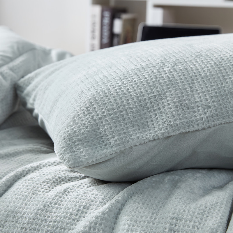 Machine Washable Gray Standard Size Pillow Shams