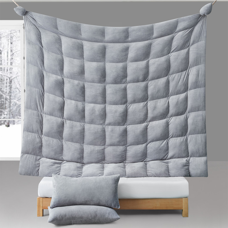 Plush Luxury Bedding Set Includes Twin, Full, Queen, King, or Alaskan King Oversized Bedspread and Pillow Covers