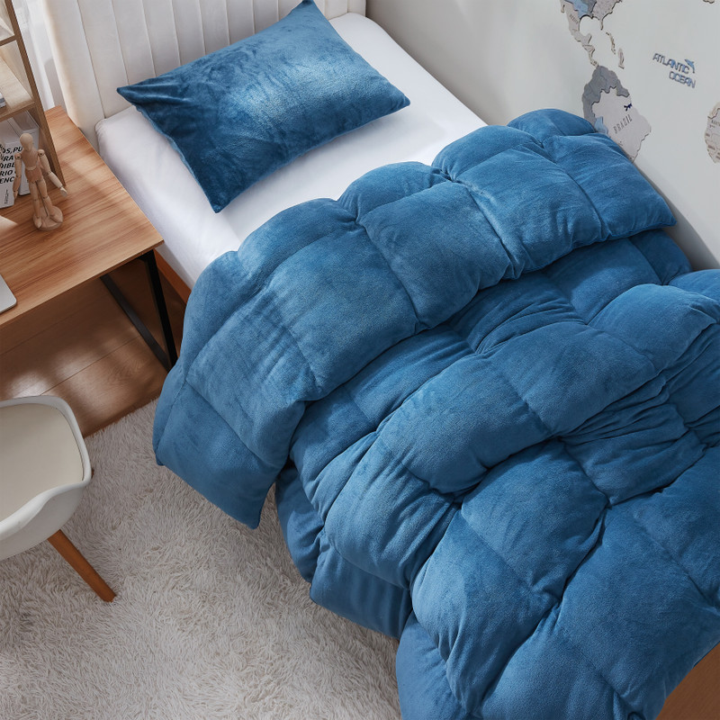 Cloud-like Plush Comforter Sets with Matching Pillow Shams