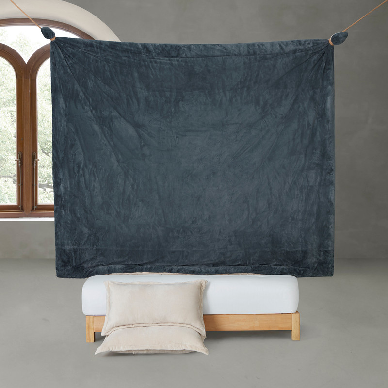 Grey Twin XL, Queen XL, King XL, or Alaskan King Comforter with Easy to Match Beige Reverse Neutral Bedroom Decor Ideas for Your Space