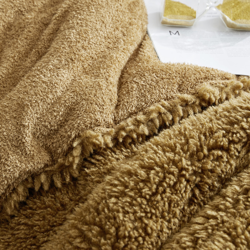 Brown Twin, Queen, or King Oversized Bedspread for Warm and Cozy Bedding Comfort