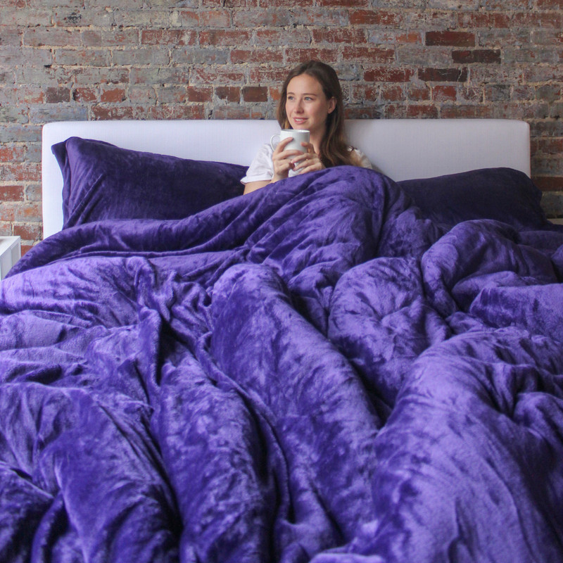 Purple Coma Inducer Blanket Soft and Stylish Twin, Queen, King, or Alaskan King Oversized Bedding Set