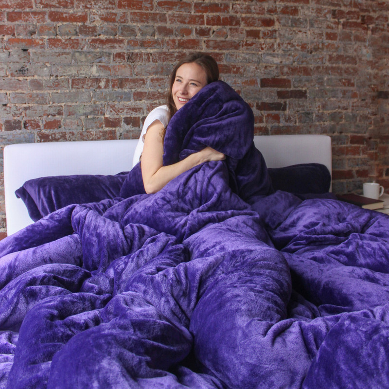 Purple Coma Inducer Blanket Soft and Stylish Twin, Queen, King, or Alaskan King Oversized Bedding Set