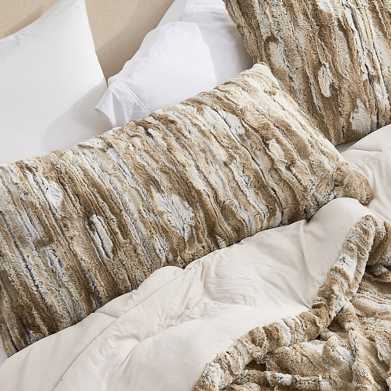 Easy to Match Brown and White Oversized King, California King, or Alaskan King Bedding Essentials