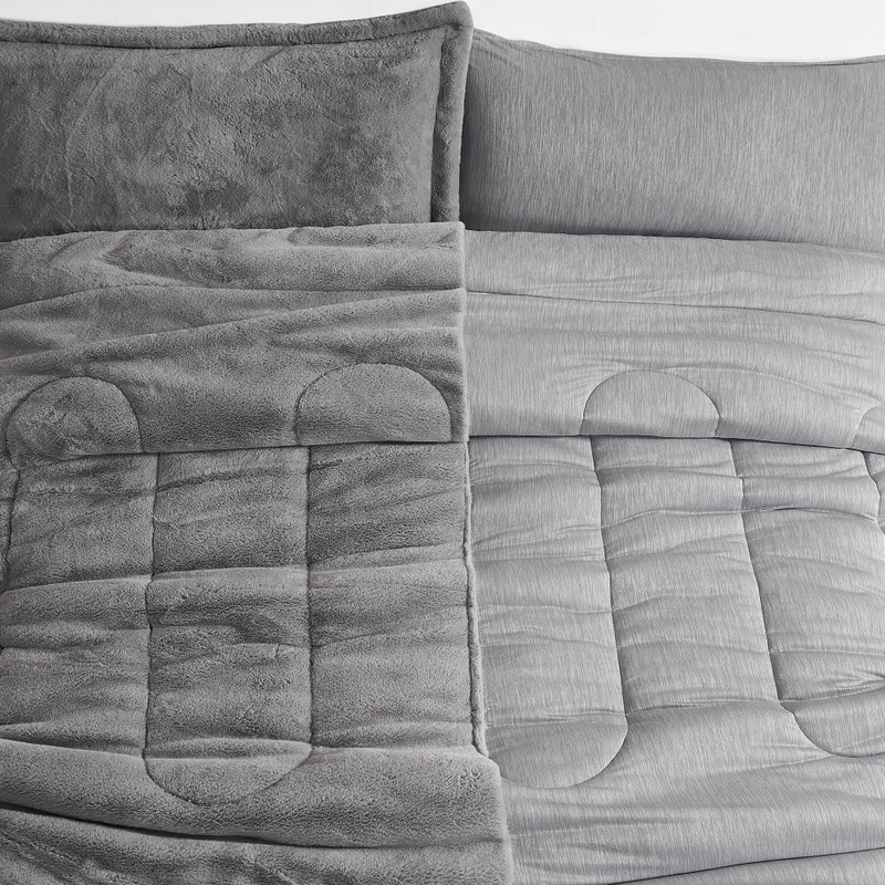 3 Piece Luxury Bedding Set Includes True Oversized Comforter Queen or King Size and Standard or King Pillow Shams