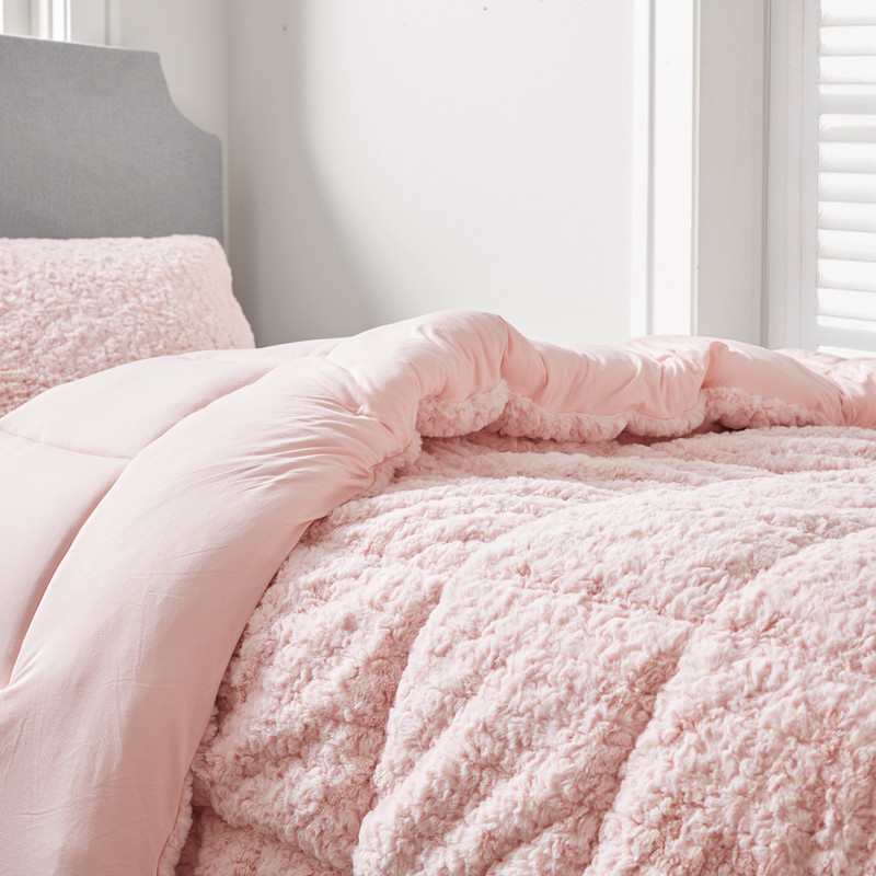 Extra Long and Extra Wide Twin, Queen, or King Comforter Set with Plush Textured Design