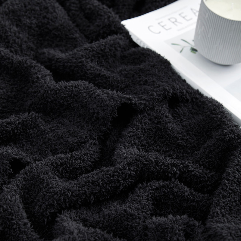 Longer than Long - Coma Inducer Plush Blanket - Black