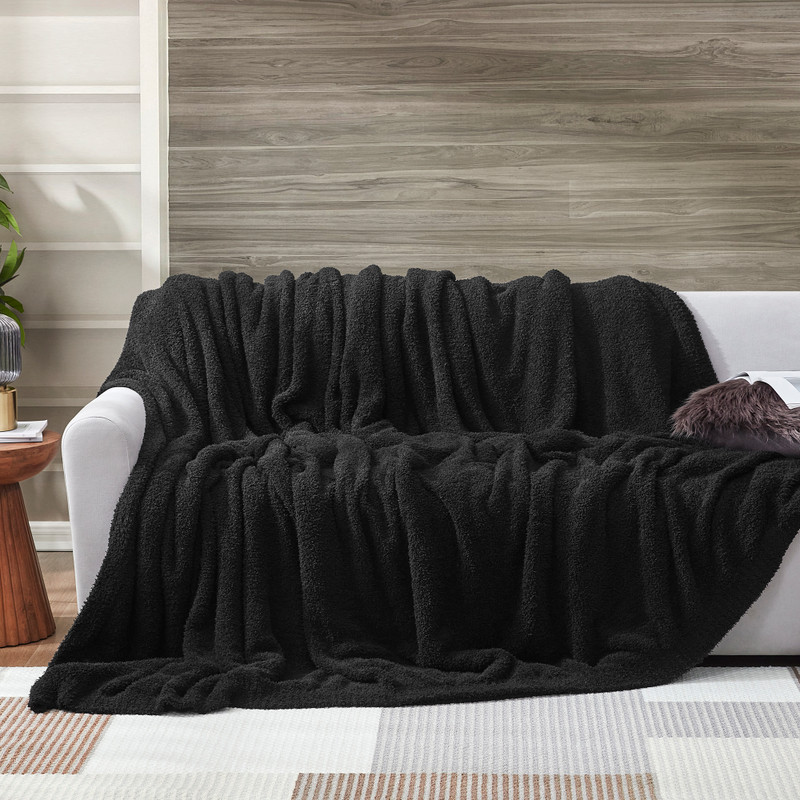 Longer than Long - Coma Inducer Plush Blanket - Black