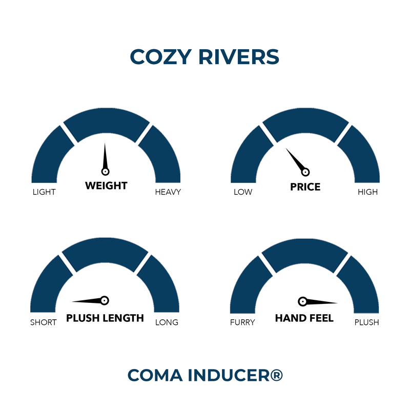 Cozy Rivers - Coma Inducer® Oversized Comforter - Black Sands