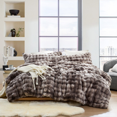 Snowball Chunky Bunny - Coma Inducer® Oversized Comforter Set - Multi Gray
