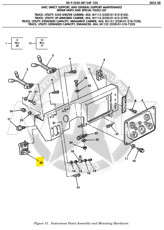 Light Switch Assembly 24 Volt