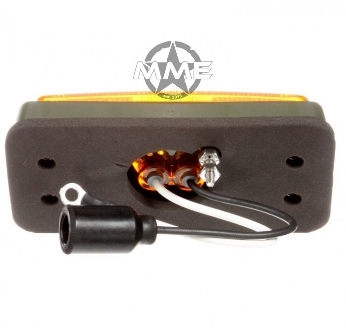 MILITARY LED YELLOW Marker LAMP W/ GREEN BRACKET (New Style)