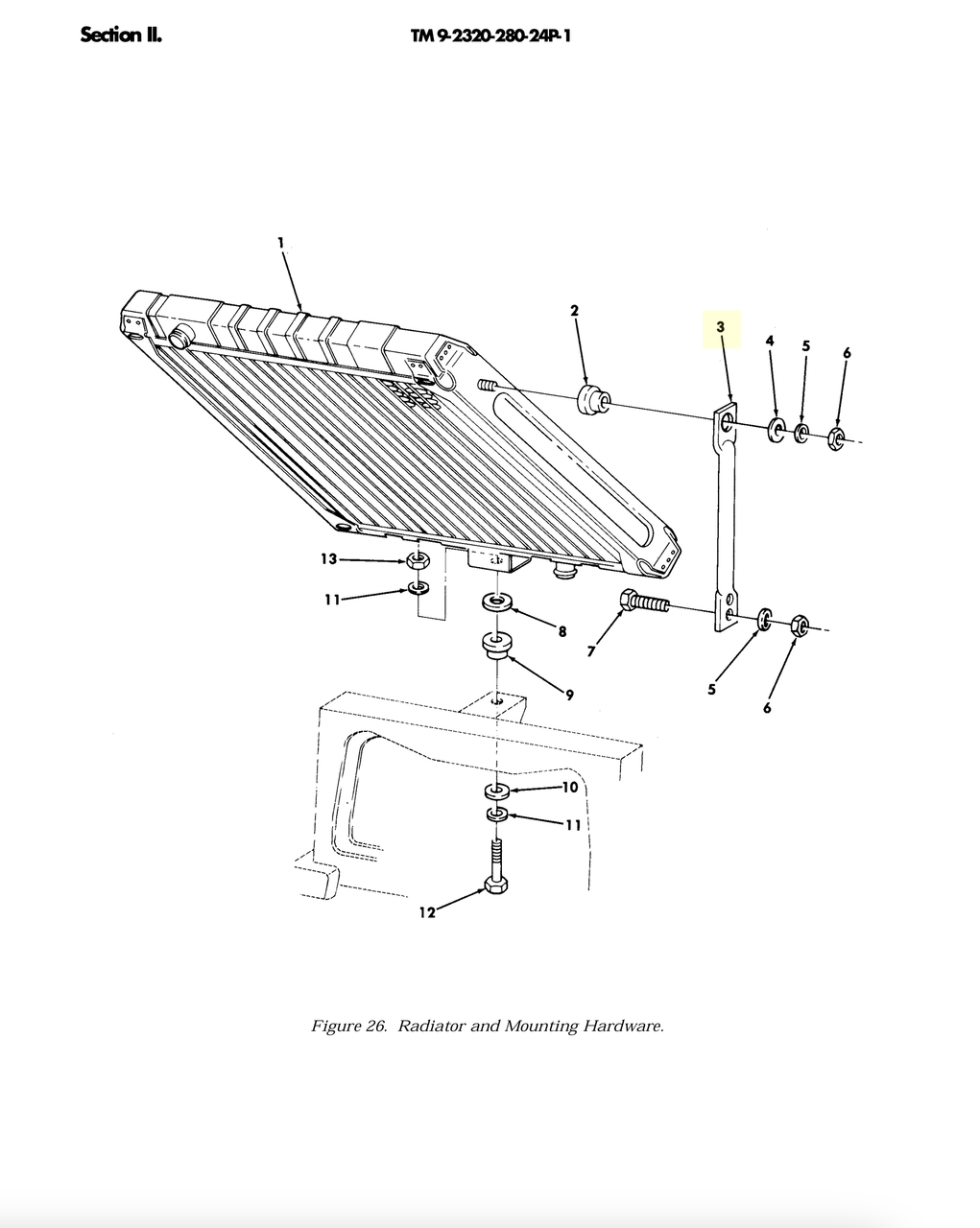 RADIATOR SUPPORT LH