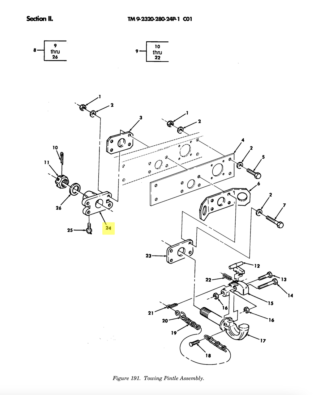 BRACKET PINTLE MOUNTING