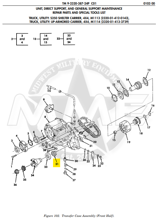 Transfer Case Front Output Seal