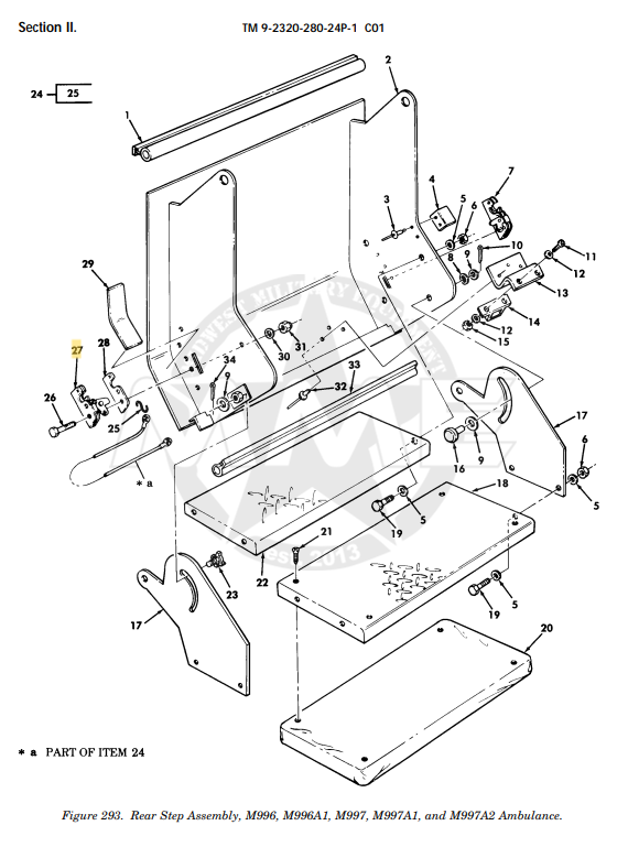 LATCH AMBULANCE STEP RH