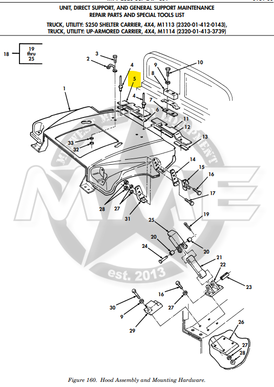 Right Rear Hood Seal