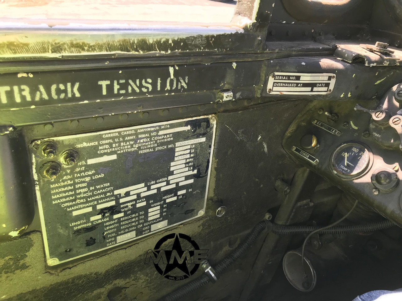 M116 Husky Tracked Amphibious 1 1/2 Ton Cargo Carrier