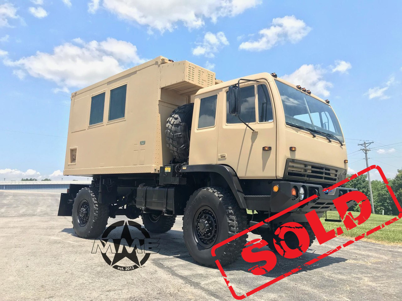 M1079 2 1/2 Ton LMTV Stewart & Stevenson 4x4 Camper Truck - Midwest