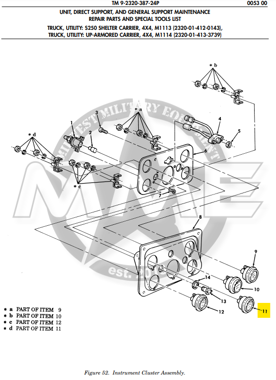 Humvee Oil Pressure Gauge