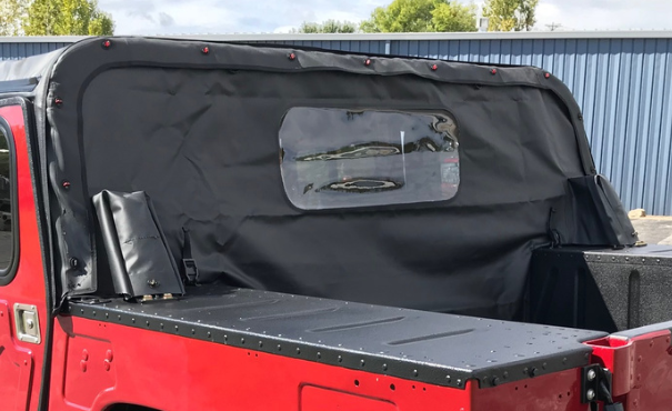 NEW Humvee 4 man Black Soft REAR CURTAIN