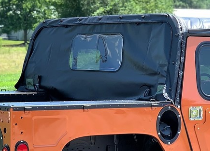 NEW Humvee 4 man Black Soft REAR CURTAIN