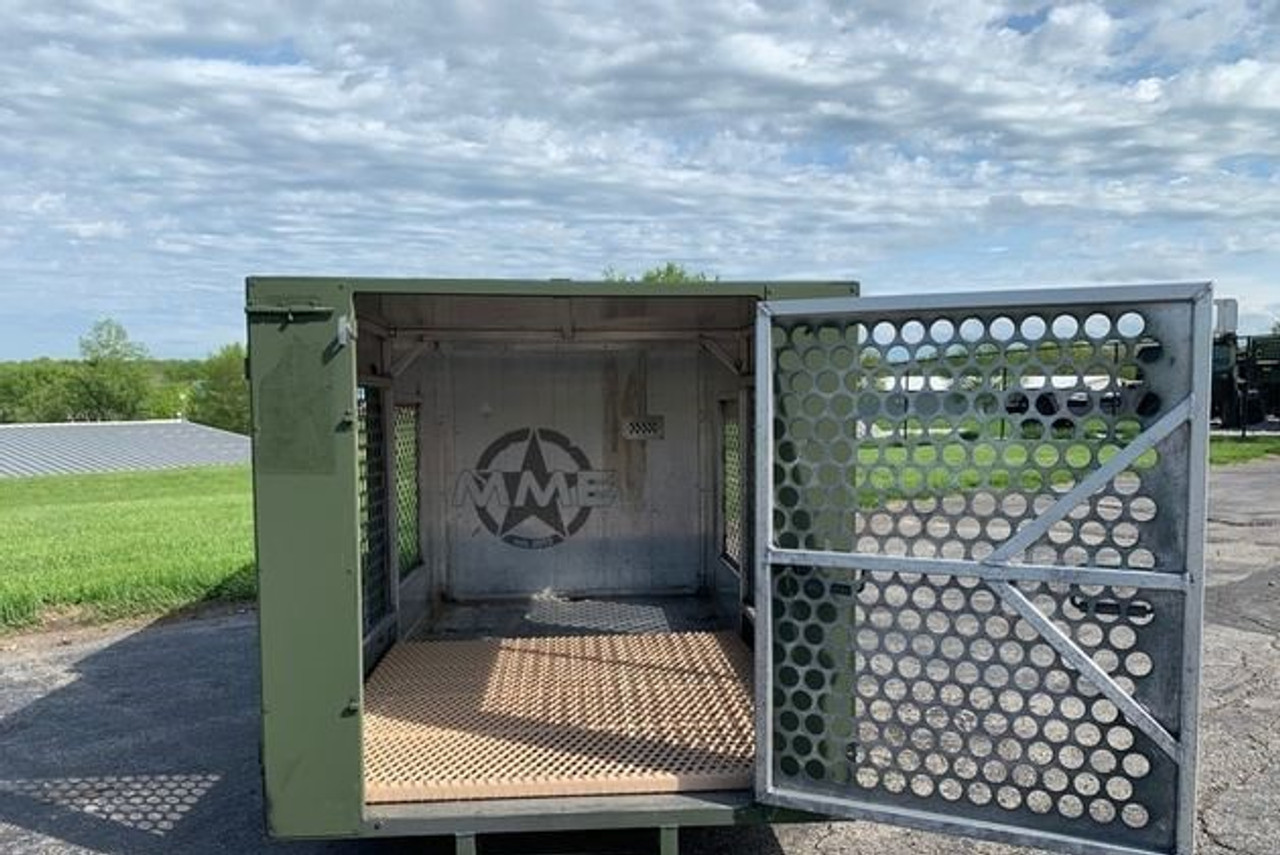 Sold Dog Kennel Military Surplus Ac-Heat Garrett U.s Portable - Midwest Military Equipment