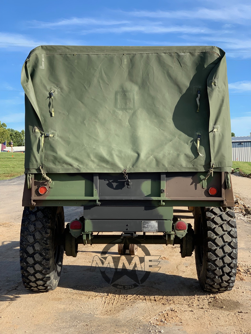 ミリタリー U.S. 1-1/2 Ton Personnel Carrier 1993 M105a2 Cargo Trailer 1 1/2 Ton With 14.00R20 Super Singles