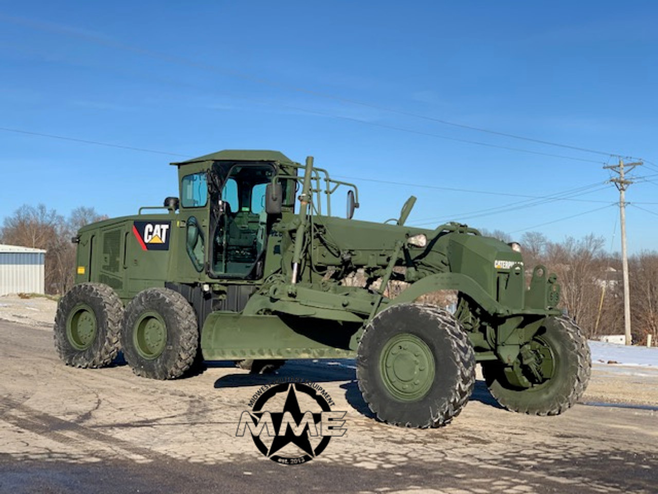 2010 Cat 120m Motor Grader 286 Original Hours Midwest Military