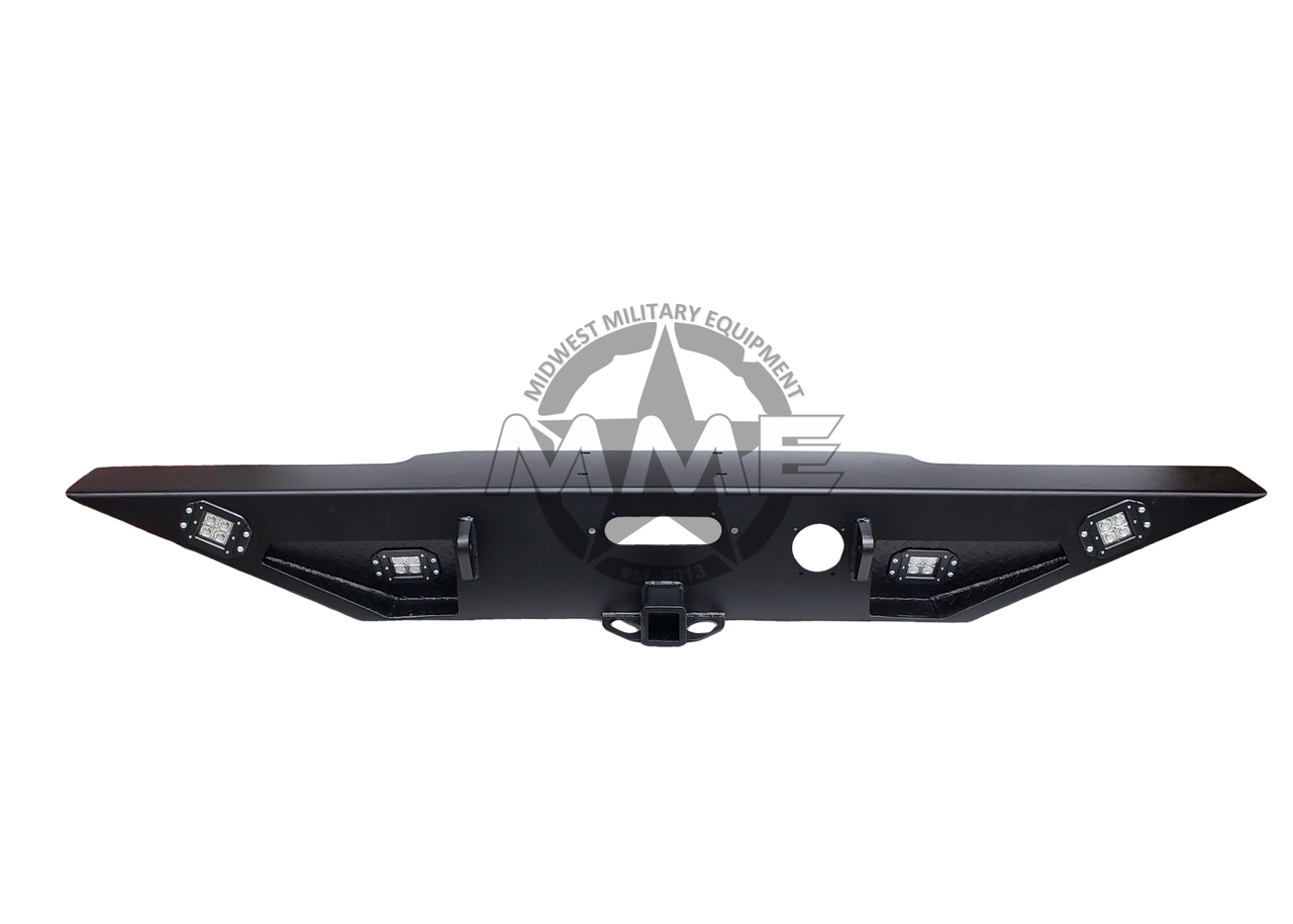 Rear Winch Step Bumper with Reverse/Accessory Light for HMMWV/ Humvee