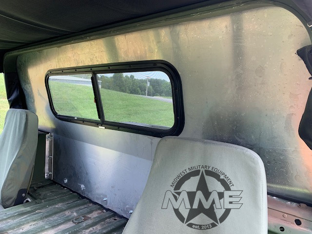 Aluminum Hard Rear Curtain For Soft Top Humvee / HMMWV