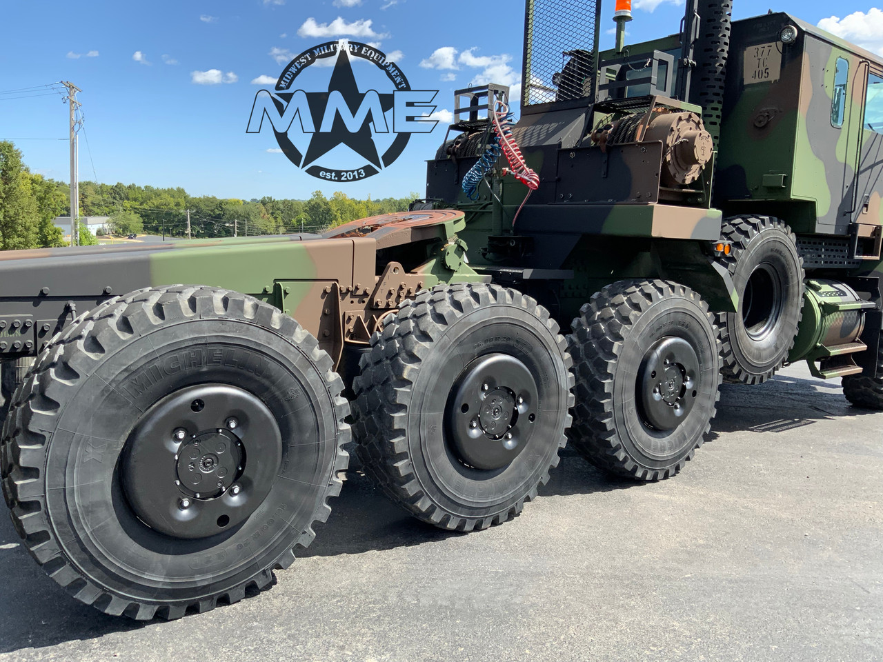 1994 Oshkosh M1070 8x8 HET Military Heavy Haul Tractor Truck