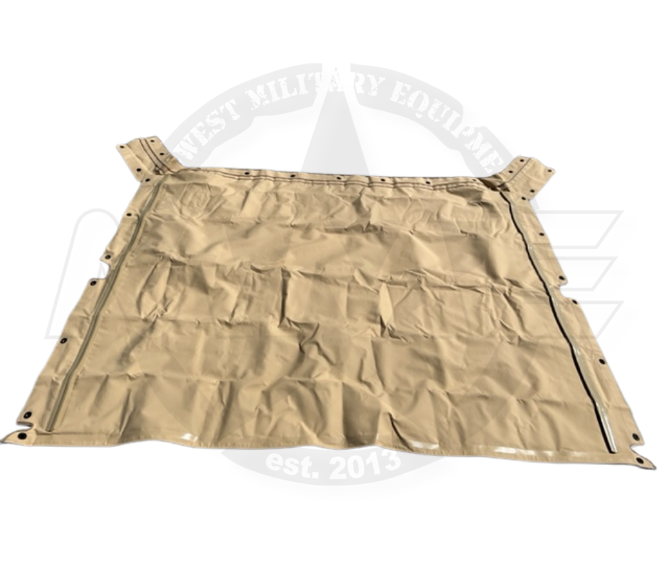 Replacement 4 Man Tan Soft Top Kit & Rear Curtain For HMMWV /Humvee